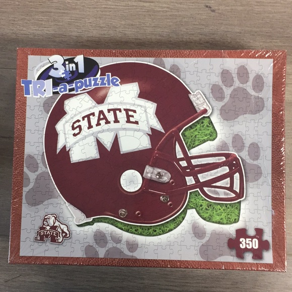 NEW Tri-a-puzzle Mississippi State College Edition Puzzle, 3-in-1 Puzzle, 350 PC - Picture 1 of 5